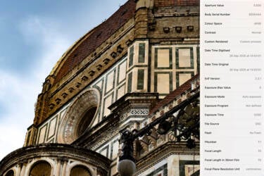 Nikon magazine - EXIF data